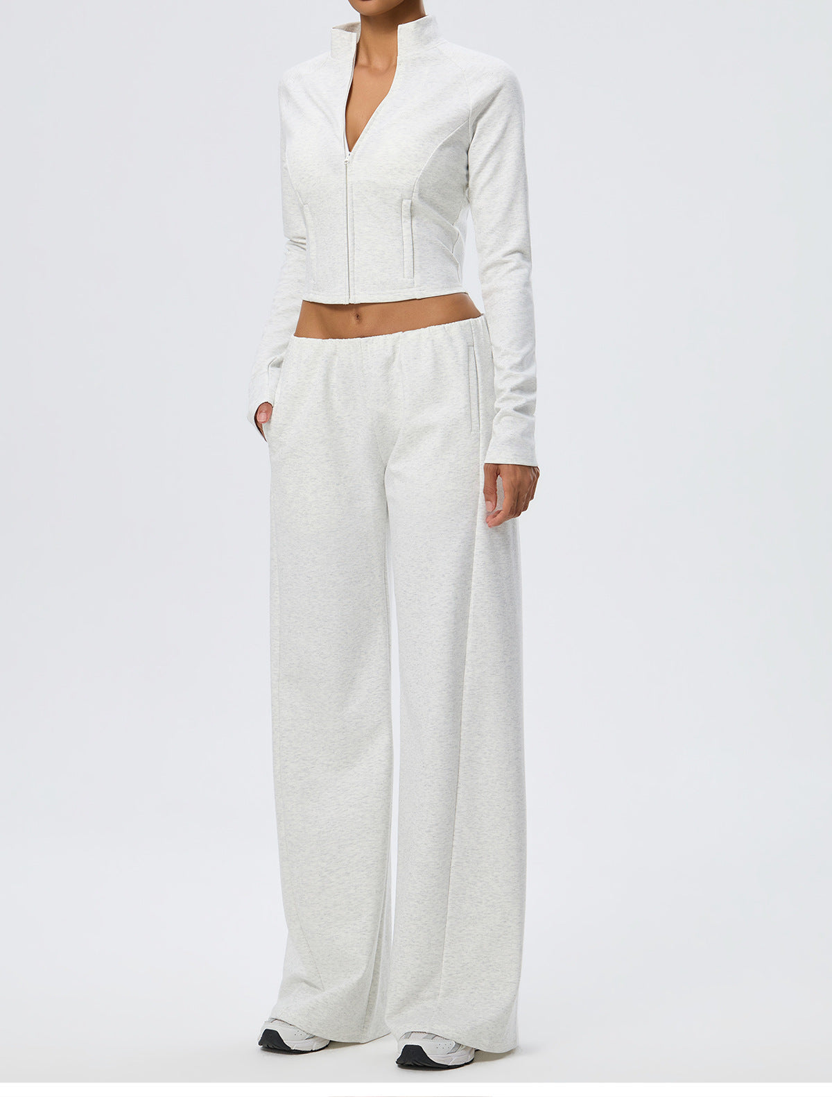 Wholesale Winter Activewear Jacket | Slim-Fit Heat-Retention Cropped Workout Top | fouregg