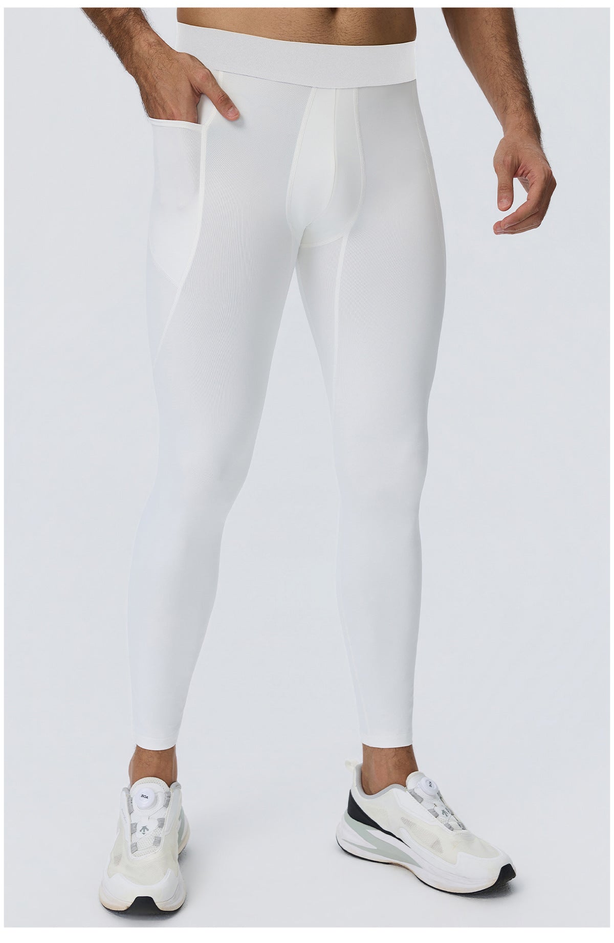 Wholesale Men’s Sculpting Workout Set | High-Stretch T-Shirt & Slim-Fit Fitness Pants | fouregg