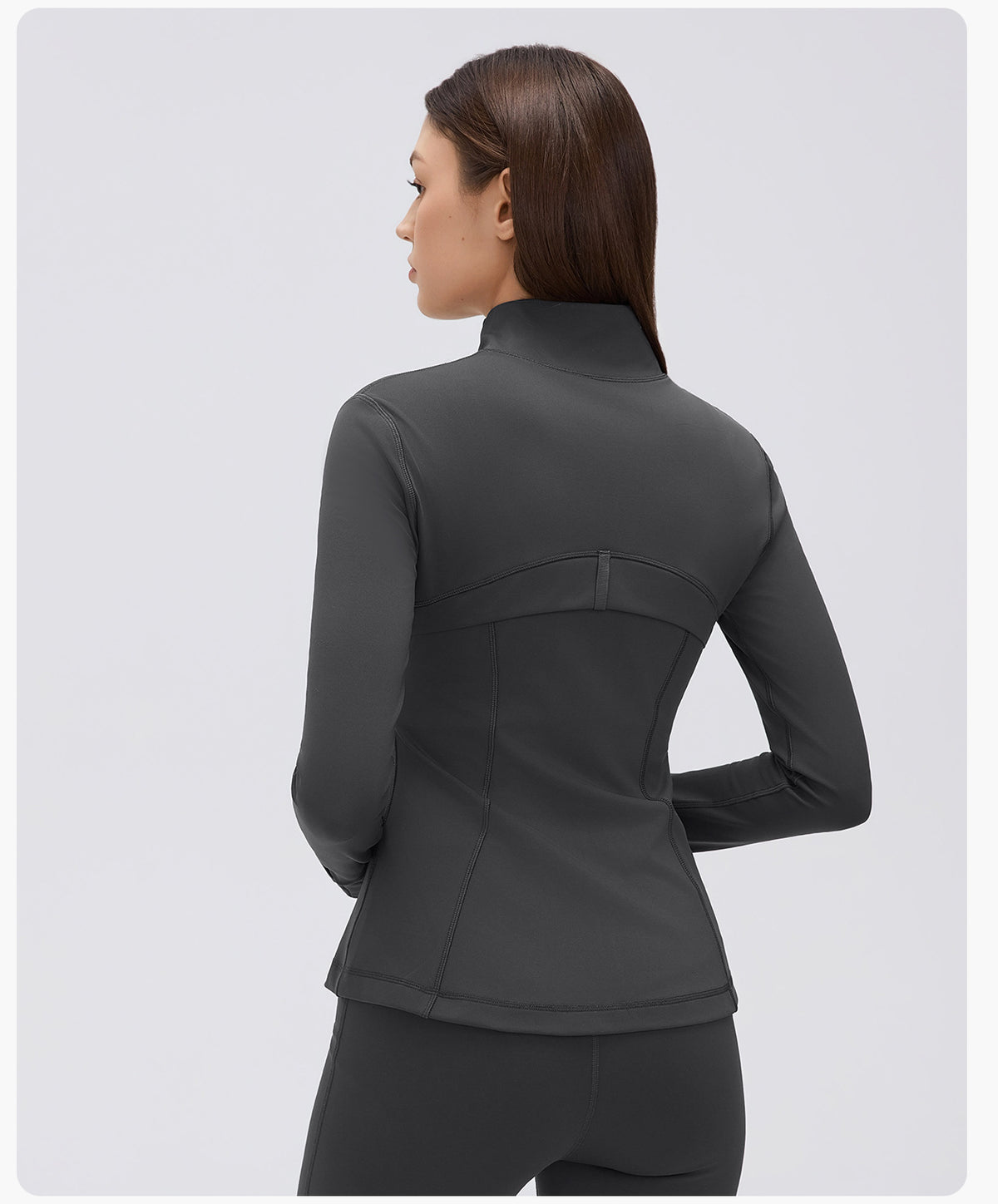 Wholesale Women’s Winter Activewear Jacket D26126 | Slimming High-Neck Outdoor Cycling & Fitness Top | fouregg