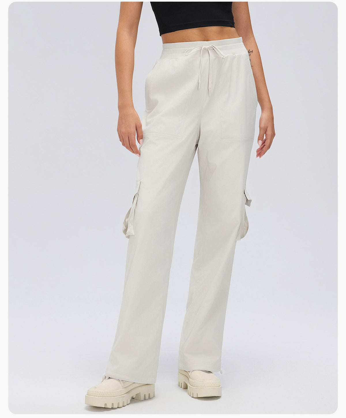 Wholesale Women’s Winter Down Cargo Pants D25001-3 | Warm Outdoor Trousers with Adjustable Cuffs | fouregg