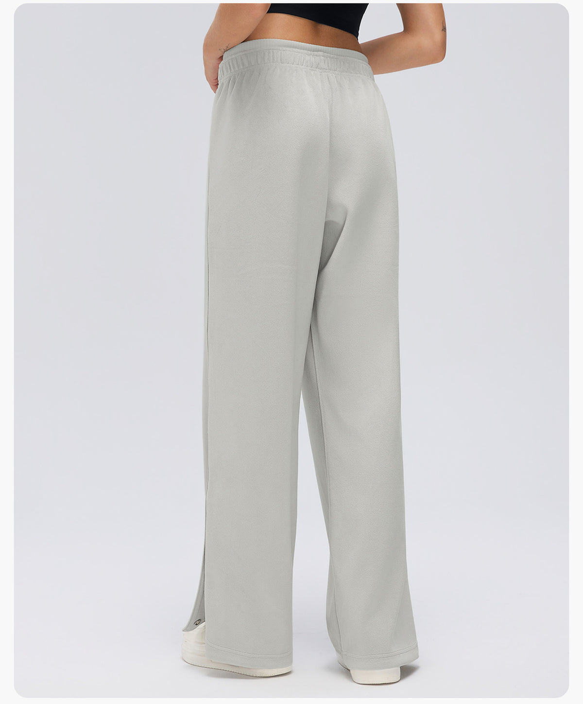 Wholesale Women’s Winter Sweatpants D26120 | Relaxed-Fit Draped Trousers with Adjustable Cuffs | fouregg