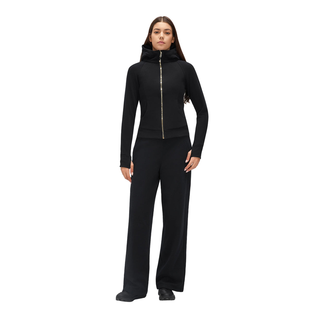 Wholesale Women’s Winter Puffer Tracksuit | Hooded Down Jacket & Relaxed-Fit Sports Trousers | fouregg