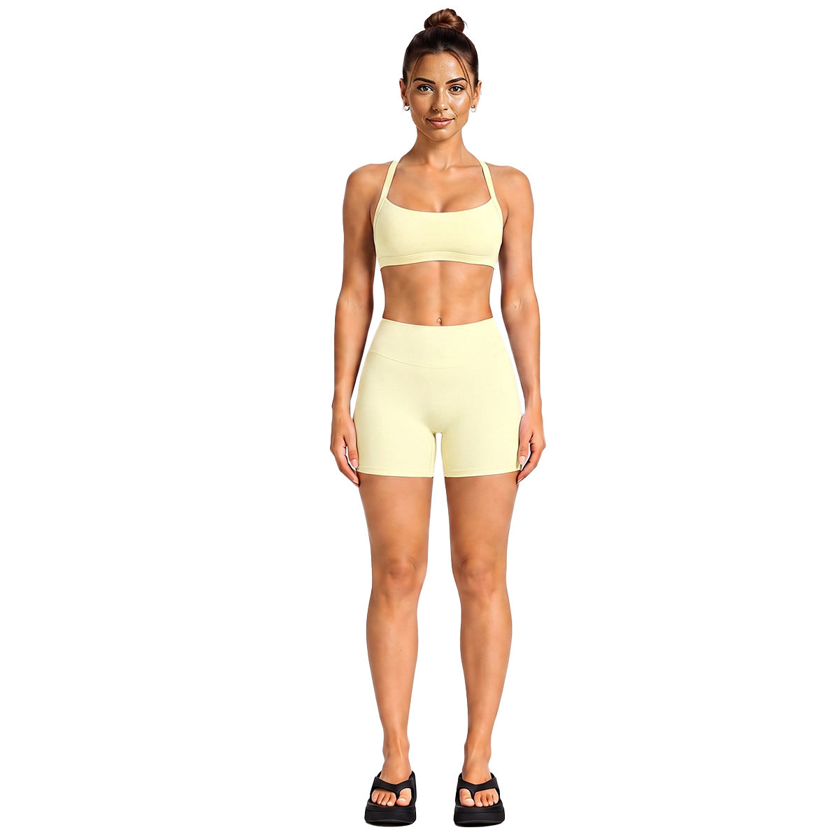 Wholesale Women’s Activewear Set | Halter Neck Sports Bra for Running, Cycling & Pilates | fouregg