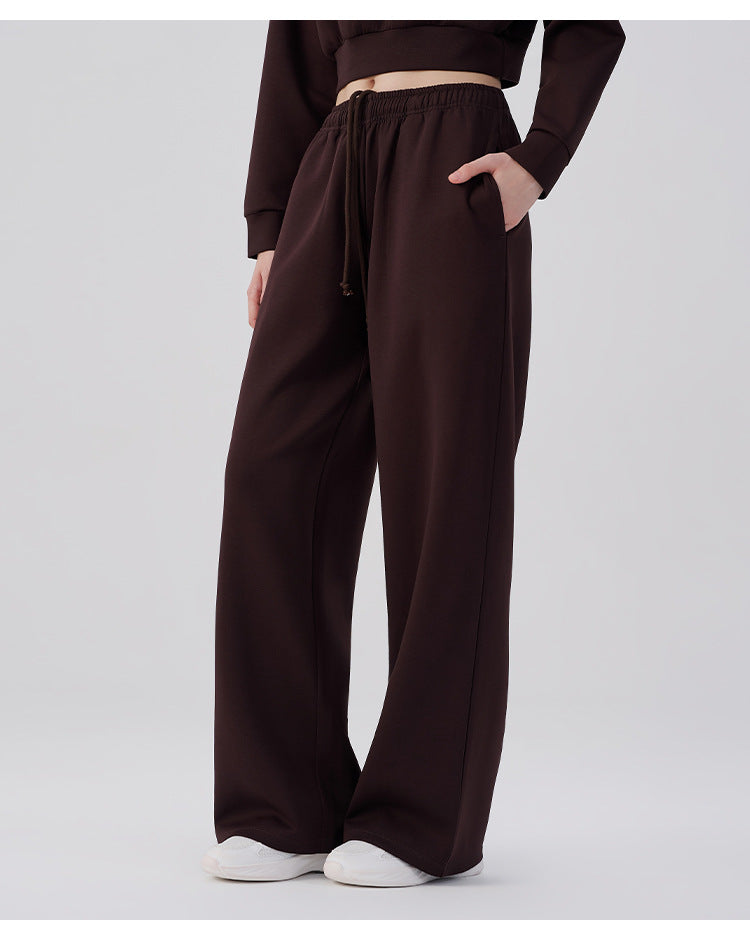 Wholesale Women’s Wide-Leg Pants | Bulk Drapey High-Waist Casual Trousers | fouregg