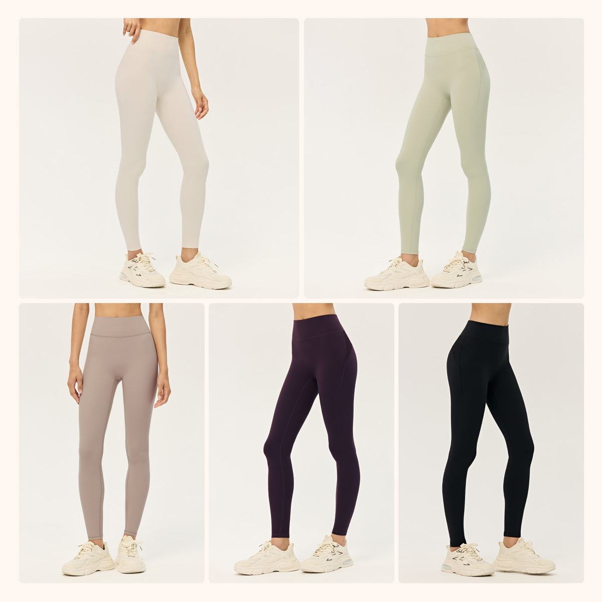 Wholesale Premium Lycra Leggings | Bulk High-Stretch Peach-Lift Fitness Pants | fouregg