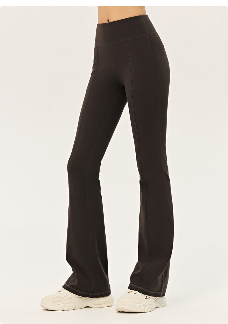 Wholesale Premium Lycra Flare Pants | Bulk High-Waist Pilates & Casual Activewear | fouregg