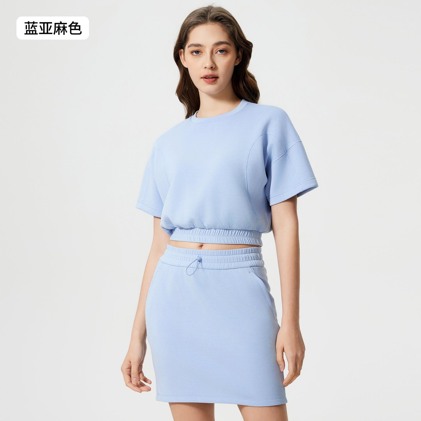 01/2025 Summer high-end tops fitness yoga clothes short casual loose slim waist sports short sleeves female D25025