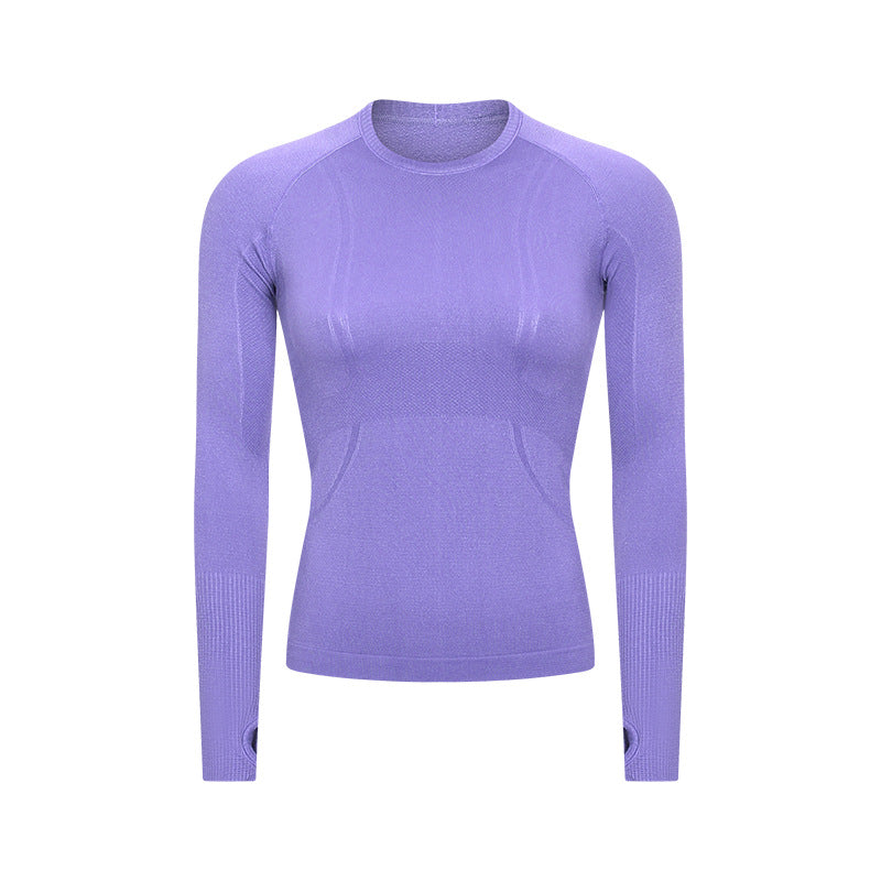 2023.09 renew 19 colors  Link 1 Ladies Long Sleeve Round Neck Sports T-Shirt Running Fitness Top Slim Breathable Yoga Long Sleeve