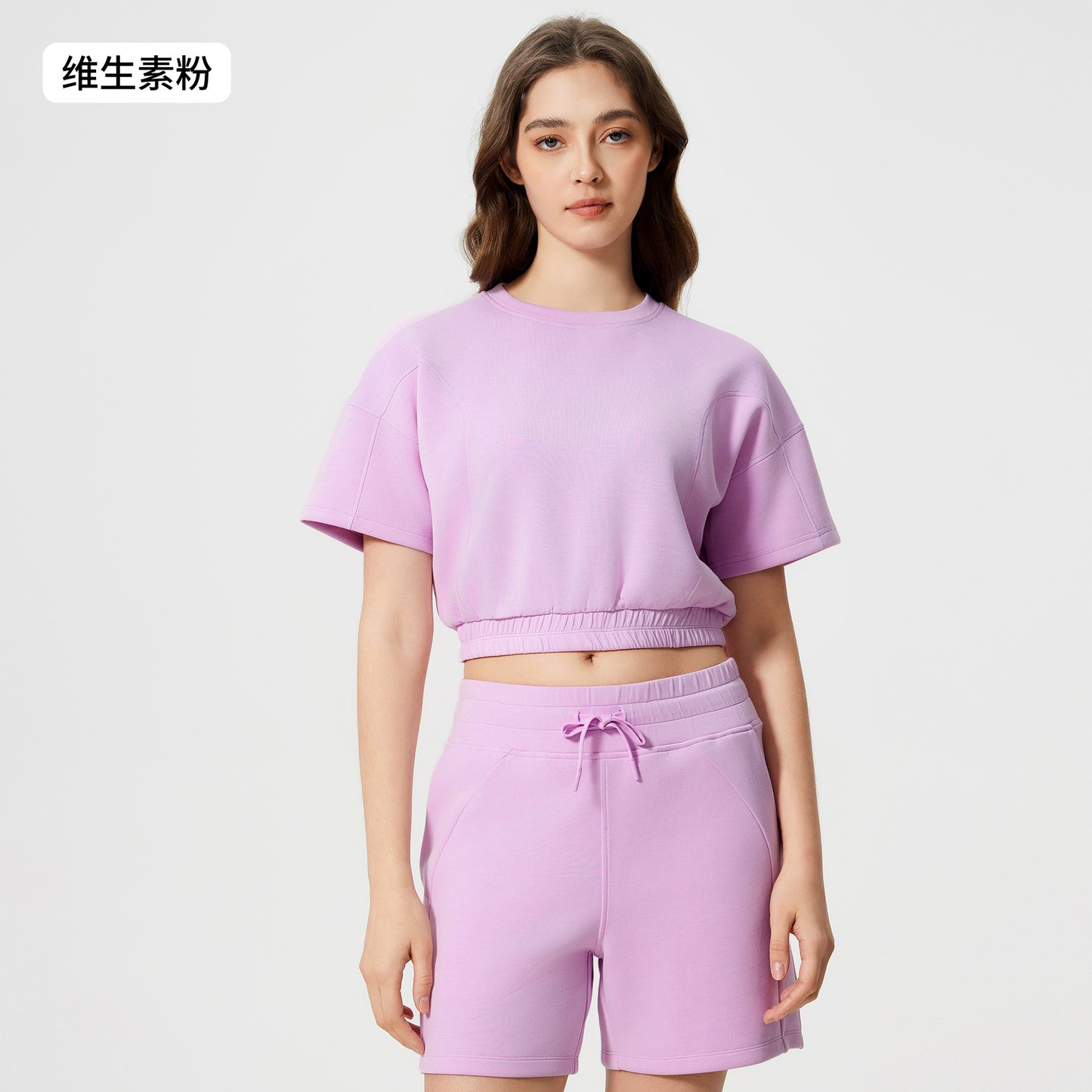 01/2025 Summer high-end tops fitness yoga clothes short casual loose slim waist sports short sleeves female D25025