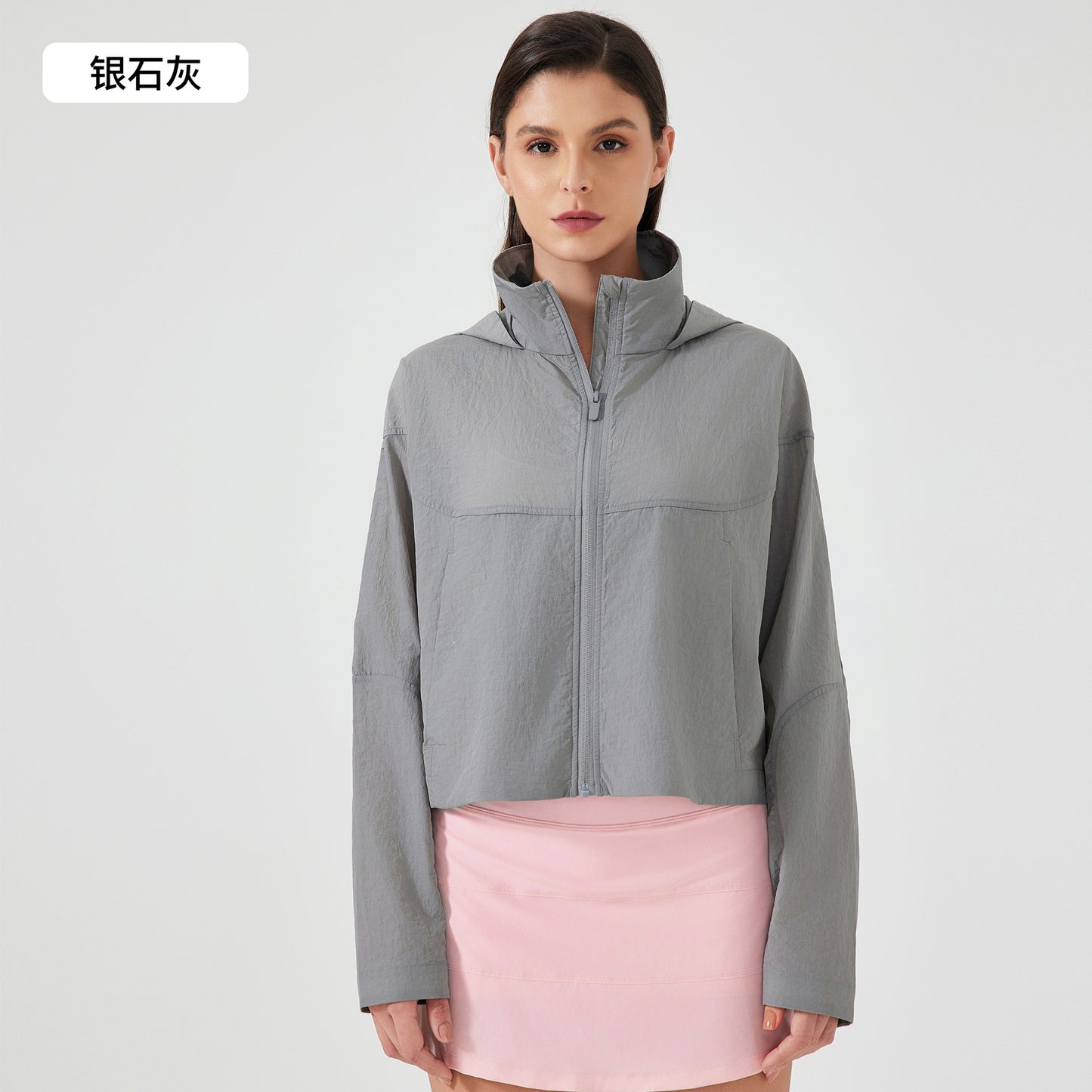 01/2025 Summer outdoor UV protective skin clothing outdoor waterproof hooded light breathable sports sunscreen clothing women D25006