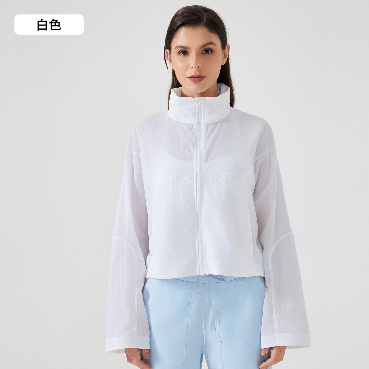 01/2025 Summer outdoor UV protective skin clothing outdoor waterproof hooded light breathable sports sunscreen clothing women D25006