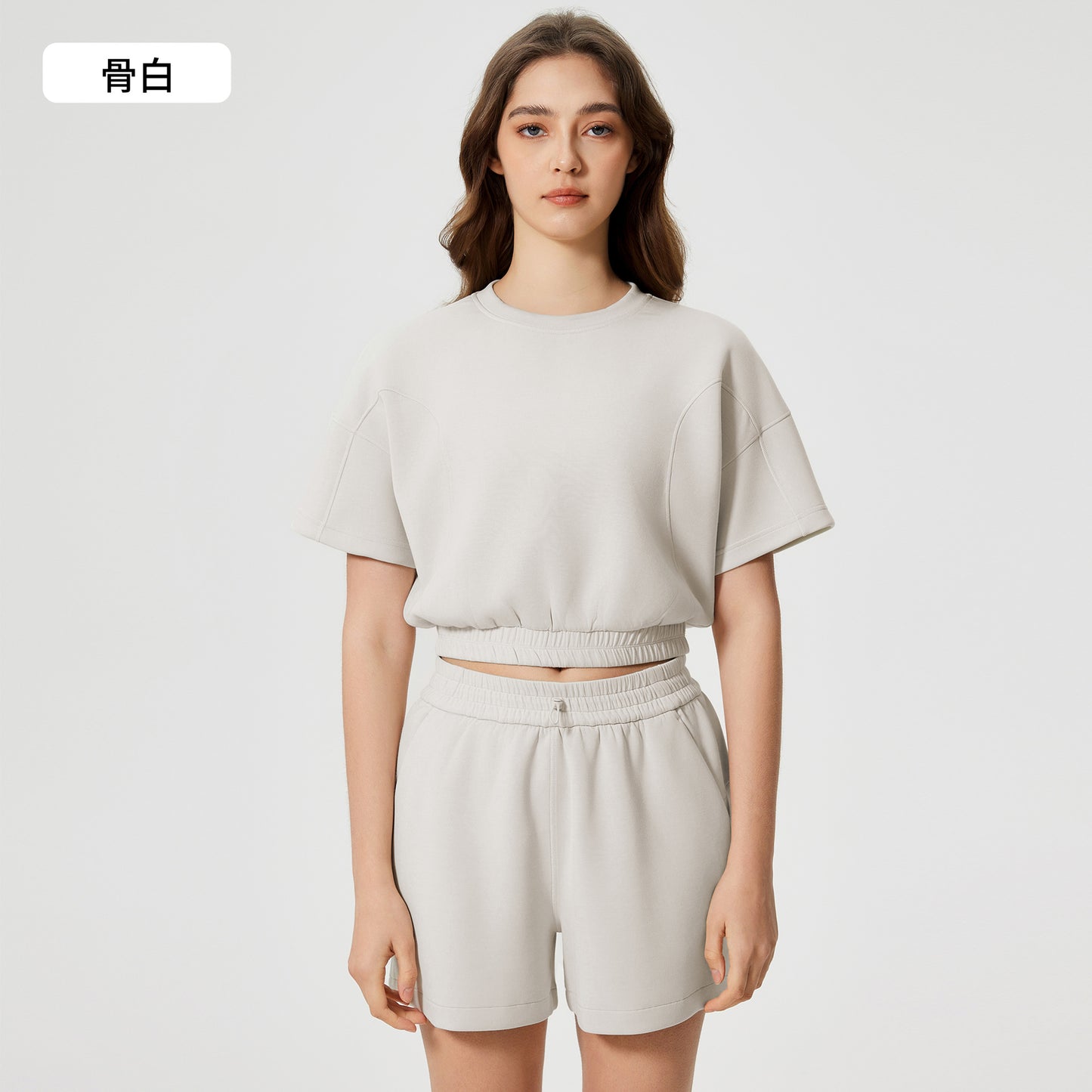 01/2025 Summer high-end tops fitness yoga clothes short casual loose slim waist sports short sleeves female D25025