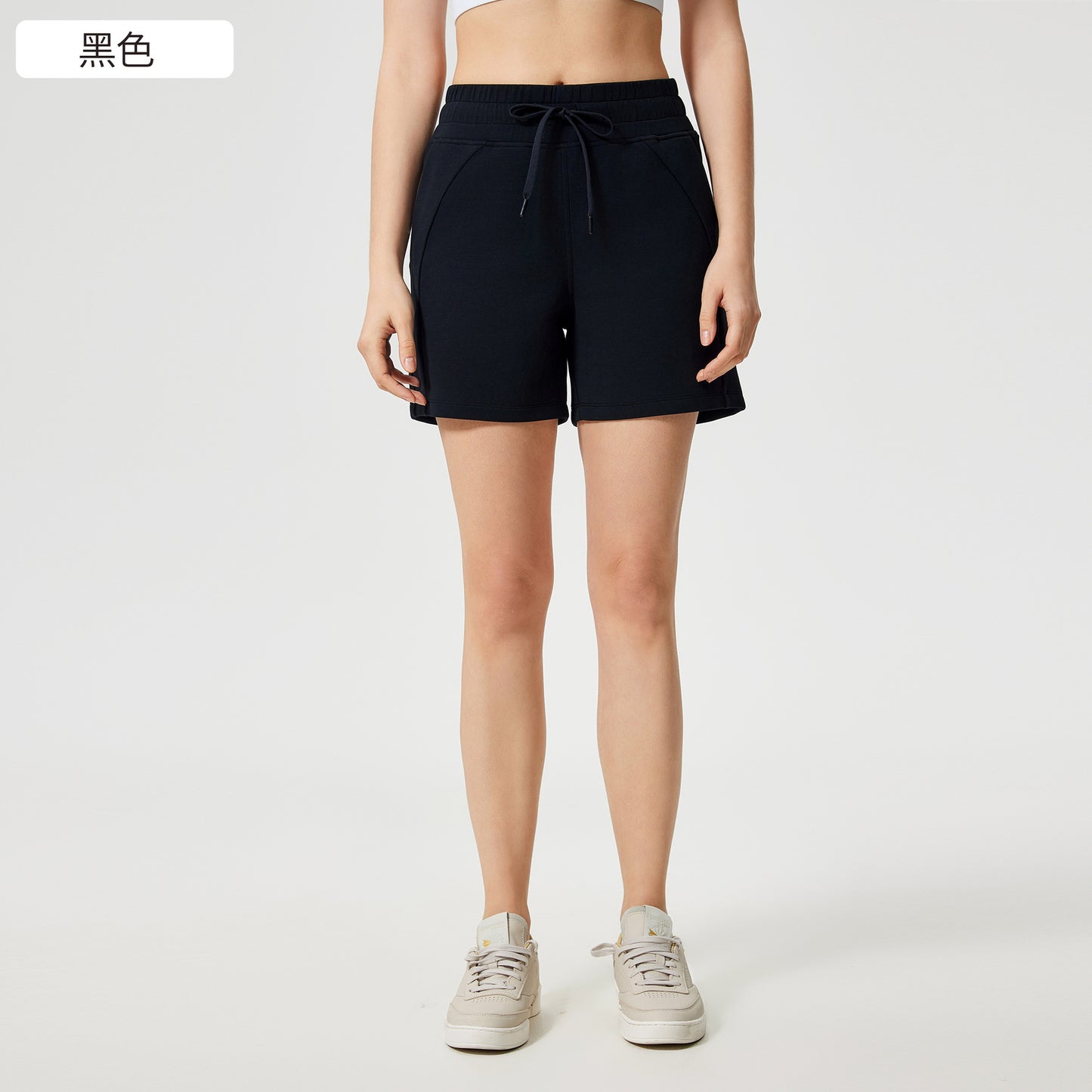01/2025 Summer new high waist elastic drawstring sports pants women's casual commuting loose fitness yoga shorts D25024
