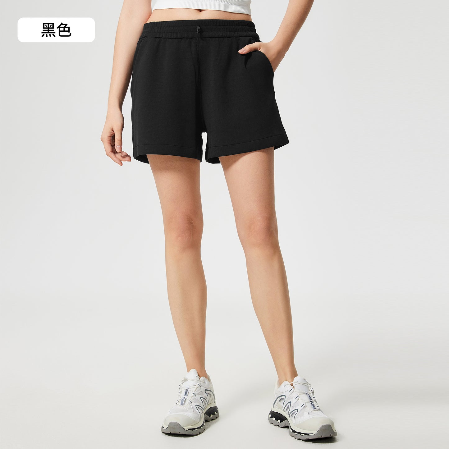 01/2025  Summer cloud-feeling loose casual sports shorts for women, outdoor wear, commuting, versatile elastic waist, fitness yoga pants D25023