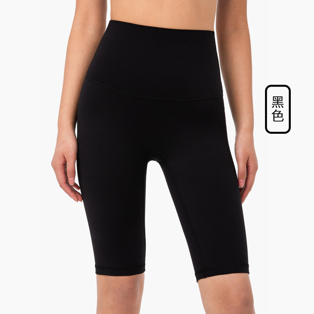 08/2023 LINK-2 update new colors   colors new color yoga five-point pants European and American nude high waist no embarrassing line sports fitness pants women