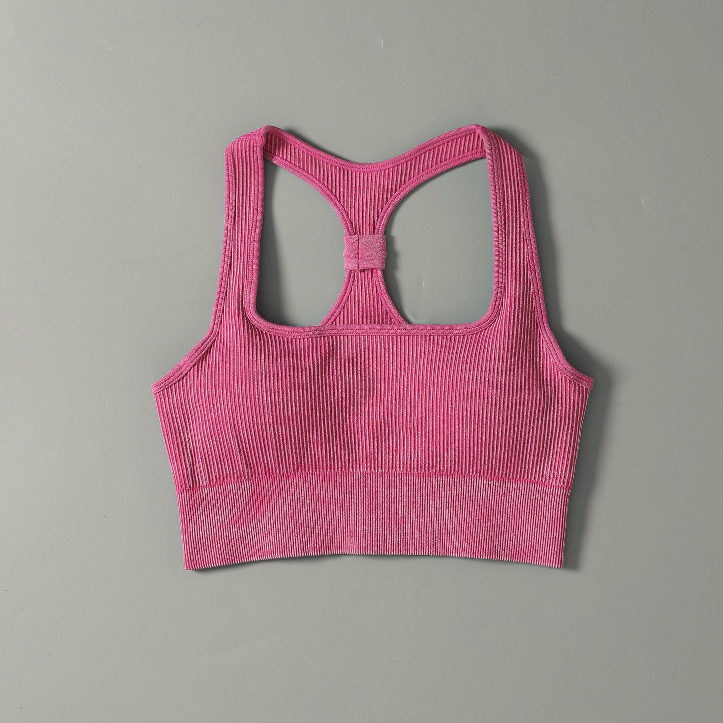 LINK 1 Seamless yoga wear short-sleeved women's sleeveless vest shockproof bra thread sports fitness quick-drying top