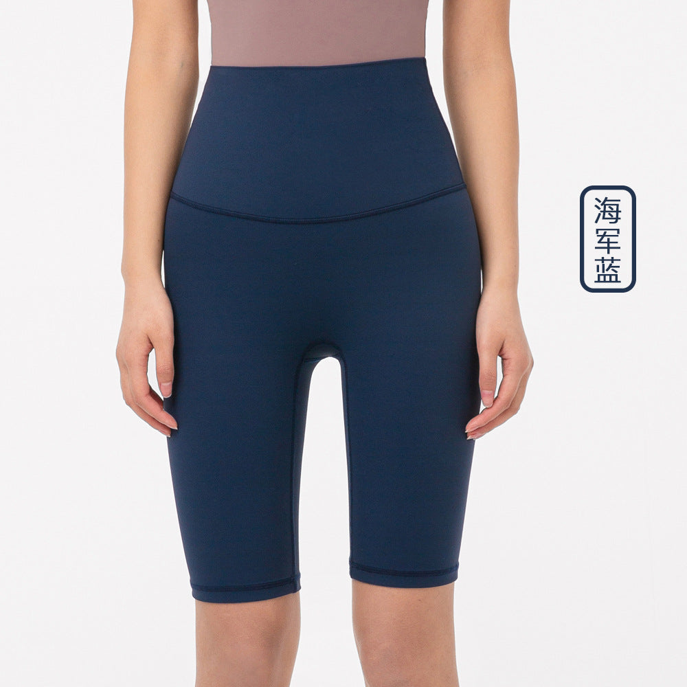 08/2023 LINK-2 update new colors   colors new color yoga five-point pants European and American nude high waist no embarrassing line sports fitness pants women