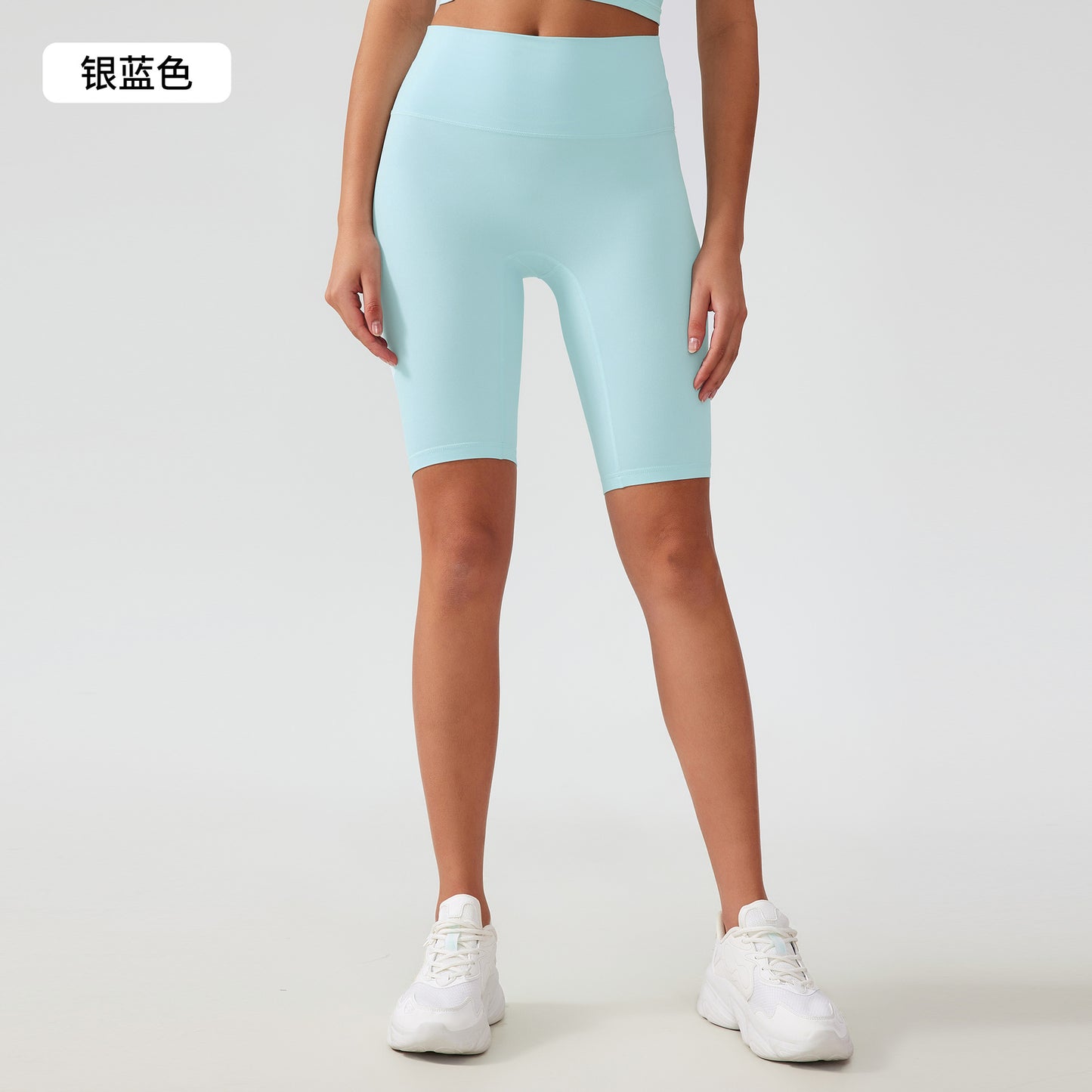 12/2024 Free size Equal size shape yoga pants belly lift hip lift five points fitness pants naked feeling sports shorts women AG004