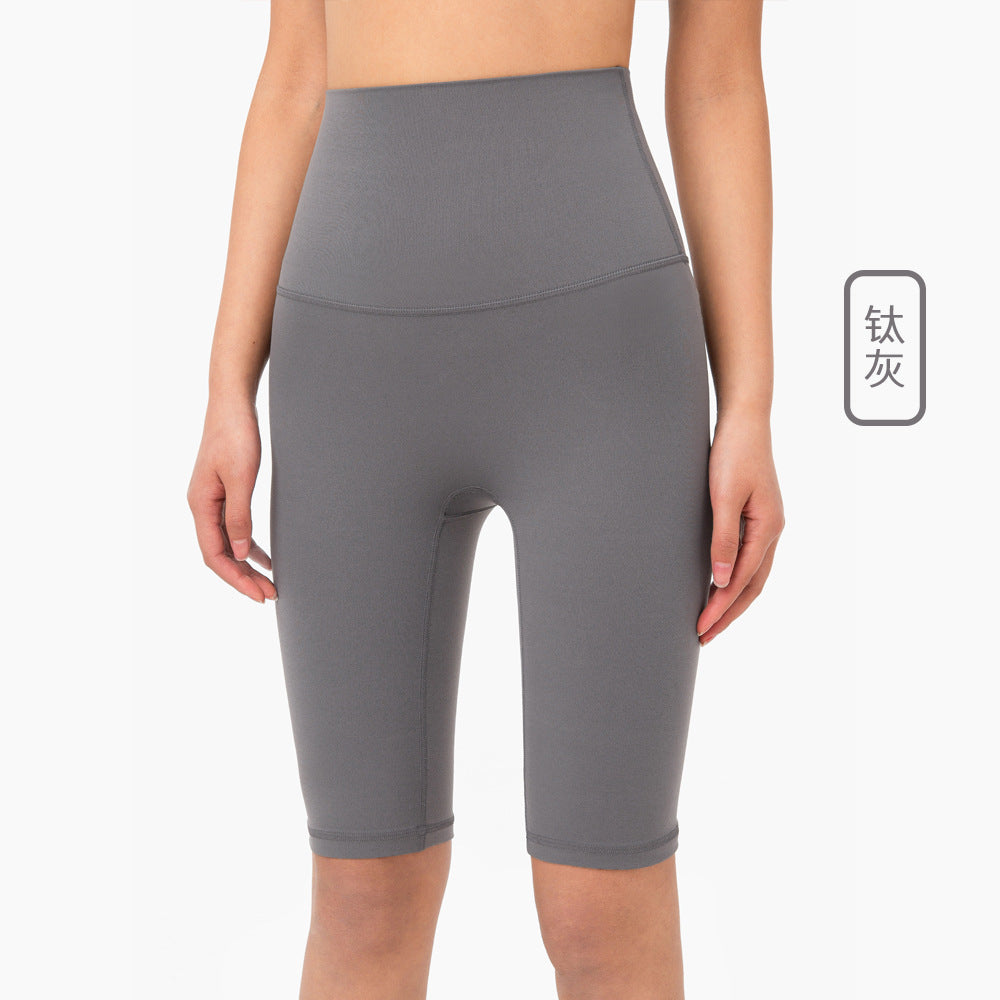 08/2023 LINK-2 update new colors   colors new color yoga five-point pants European and American nude high waist no embarrassing line sports fitness pants women