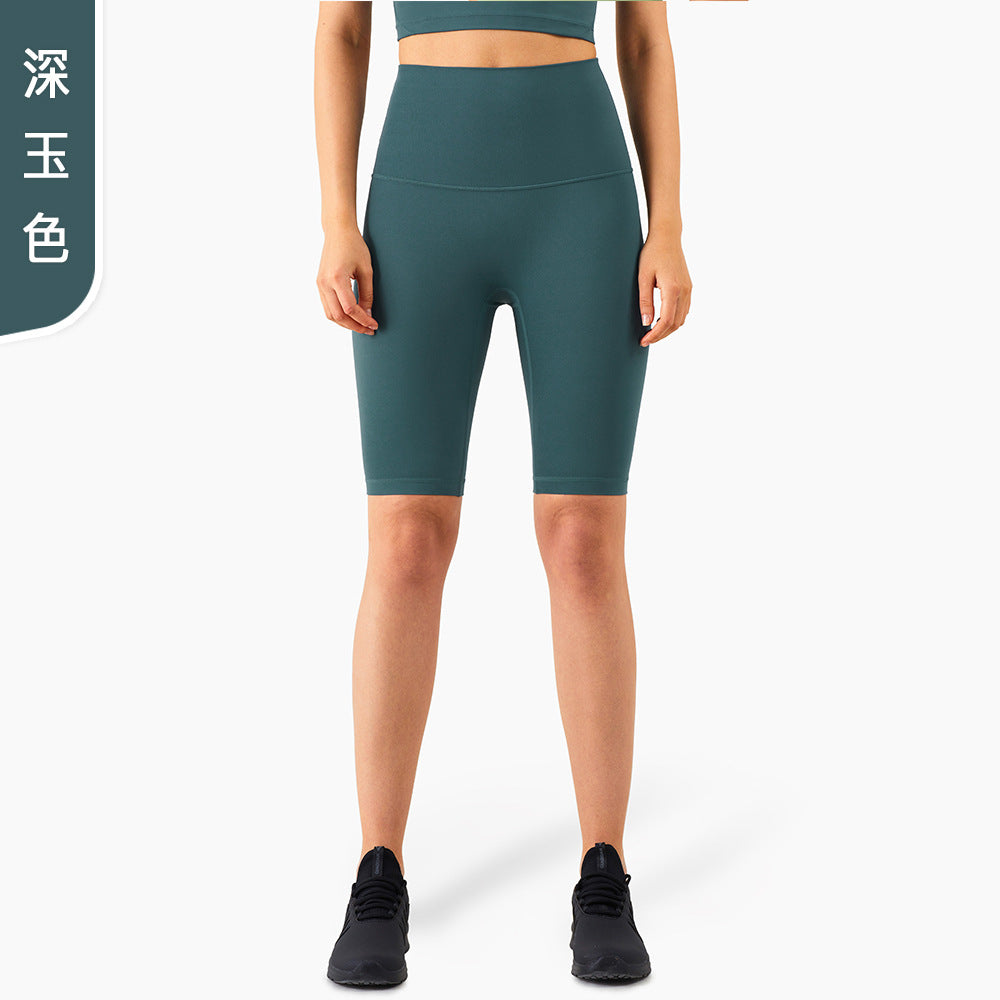 08/2023 LINK-2 update new colors   colors new color yoga five-point pants European and American nude high waist no embarrassing line sports fitness pants women