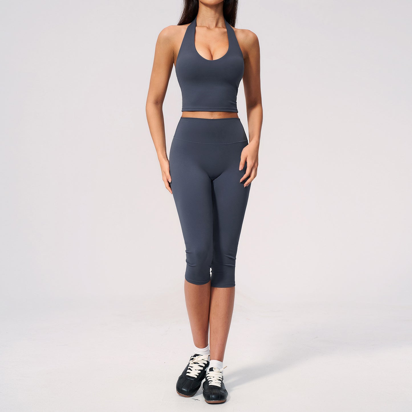 Custom Quick-Dry Yoga Set | Peach Butt Tummy Control Tight Fitness Suit | Wholesale | fouregg