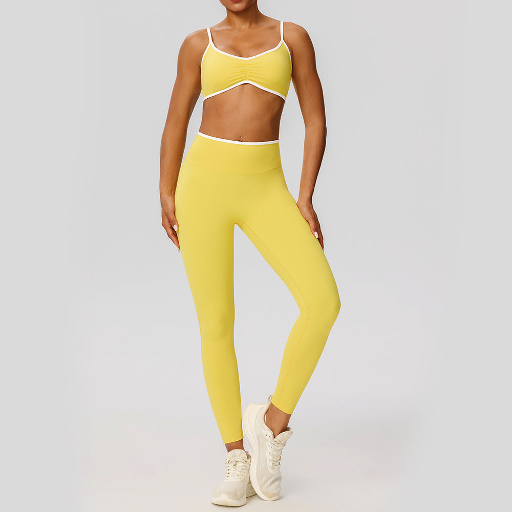 Custom Private Label 52745+52347 Color Block Yoga Set | Wholesale | fouregg