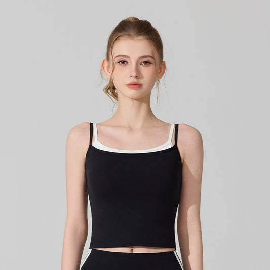 OEM Women's Two-in-One Breathable Fitness Training Tank Top | Custom Logo