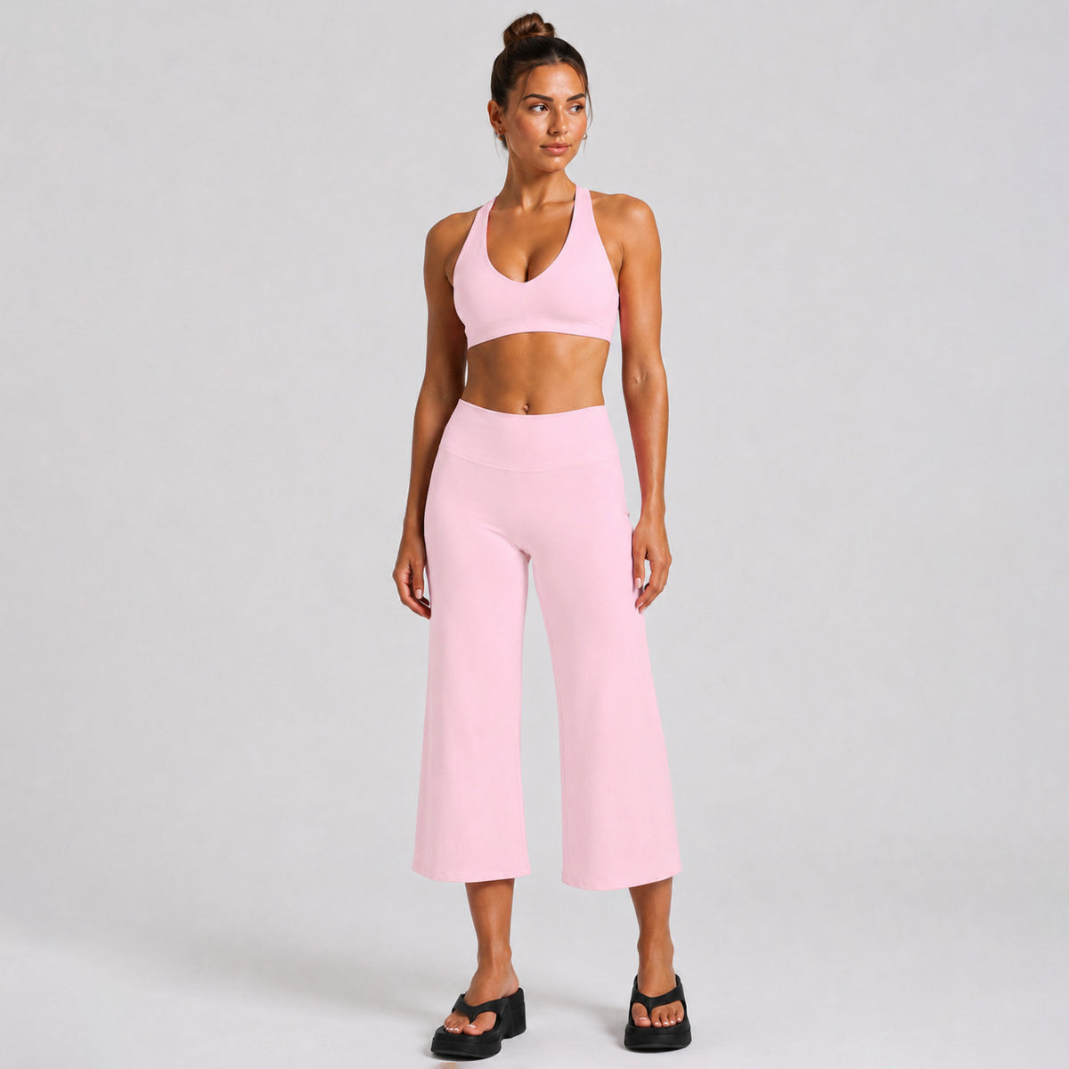 Wholesale Criss-Cross Yoga Bra Set | bulk 2 pcs gym stes| fouregg