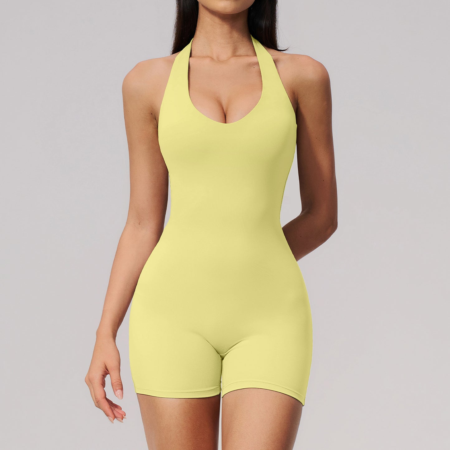 Wholesale Gym Fitness One-Piece Shorts | Women's Athletic Yoga Romper | Bulk | fouregg