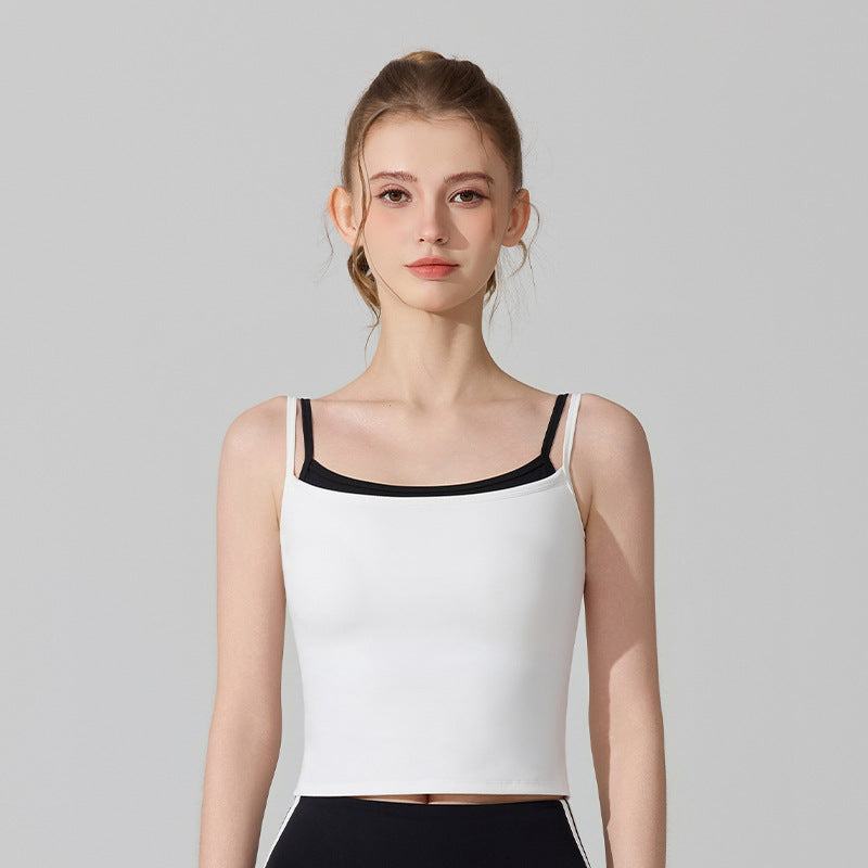 OEM Women's Two-in-One Breathable Fitness Training Tank Top | Custom Logo