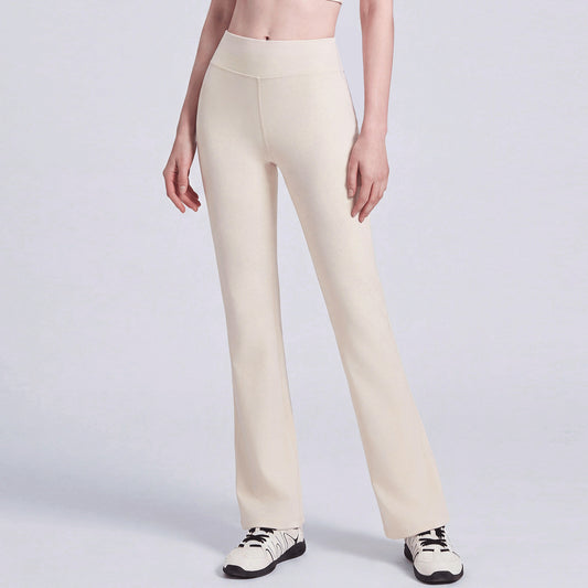 Wholesale High-Waist Flared Workout Pants | Butt-Lifting Pocketed | fouregg