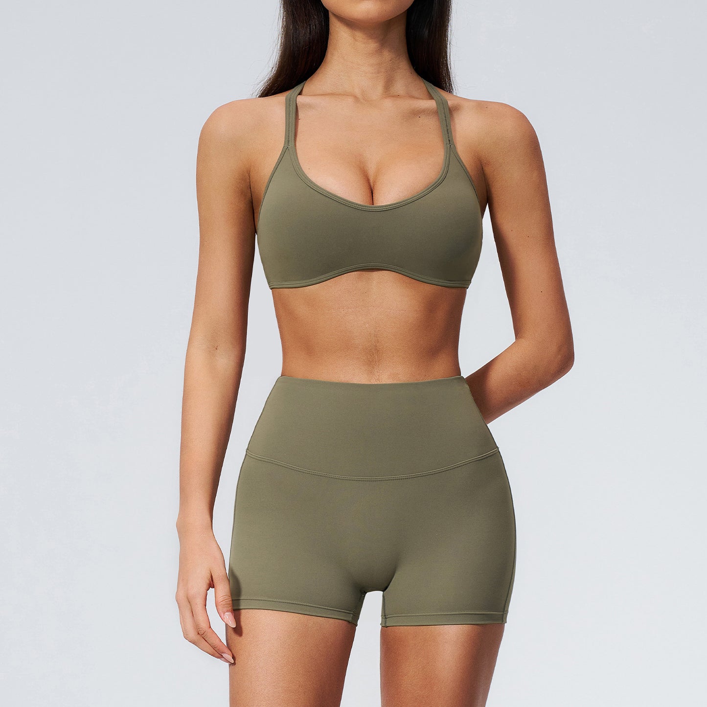 OEM Women's Moisture-Wicking Compression Activewear Matching Set (Style 5560) | Custom Logo | fouregg