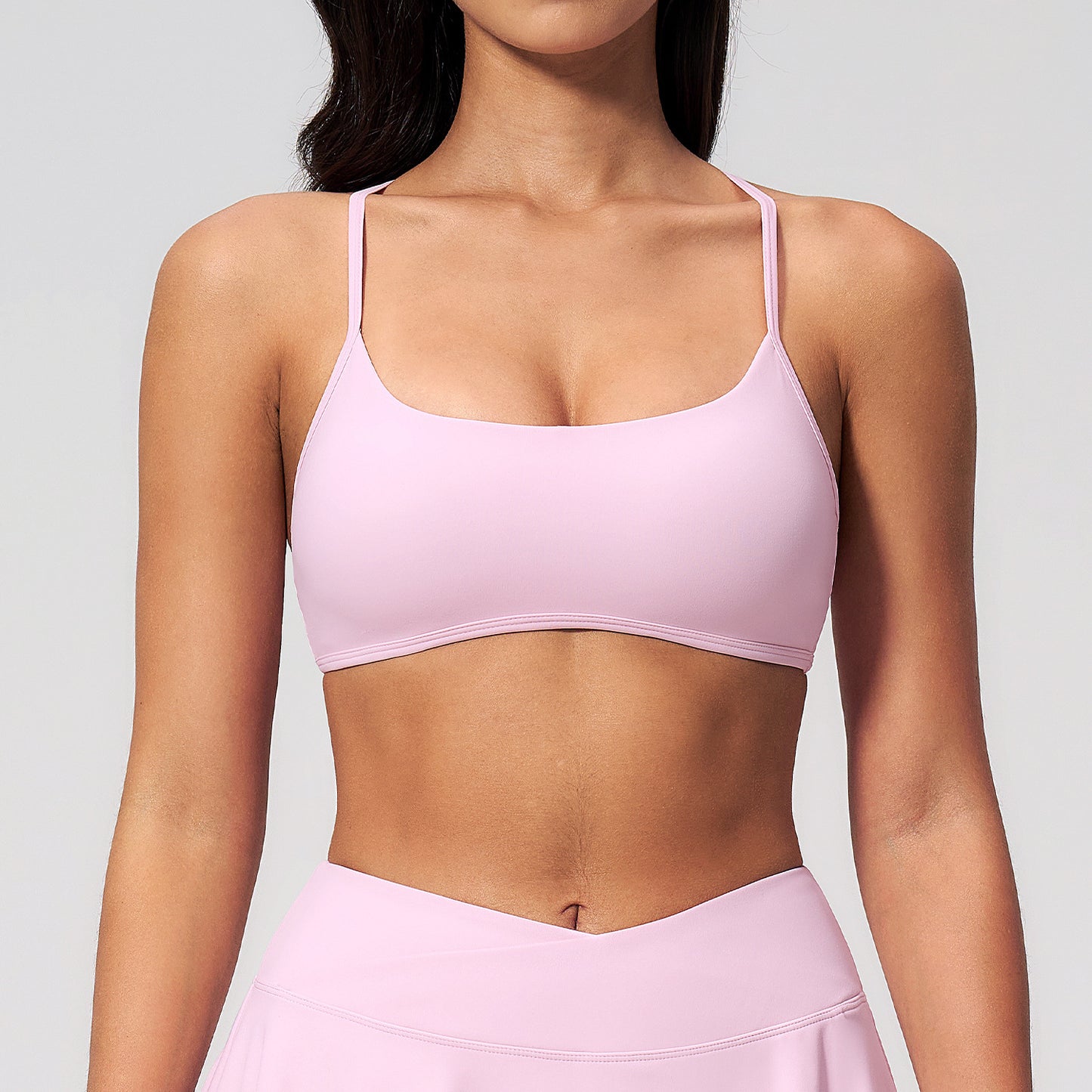 Wholesale 2135 Yoga Bra | Low MOQ Custom Logo | Criss-Cross Back Activewear | fouregg