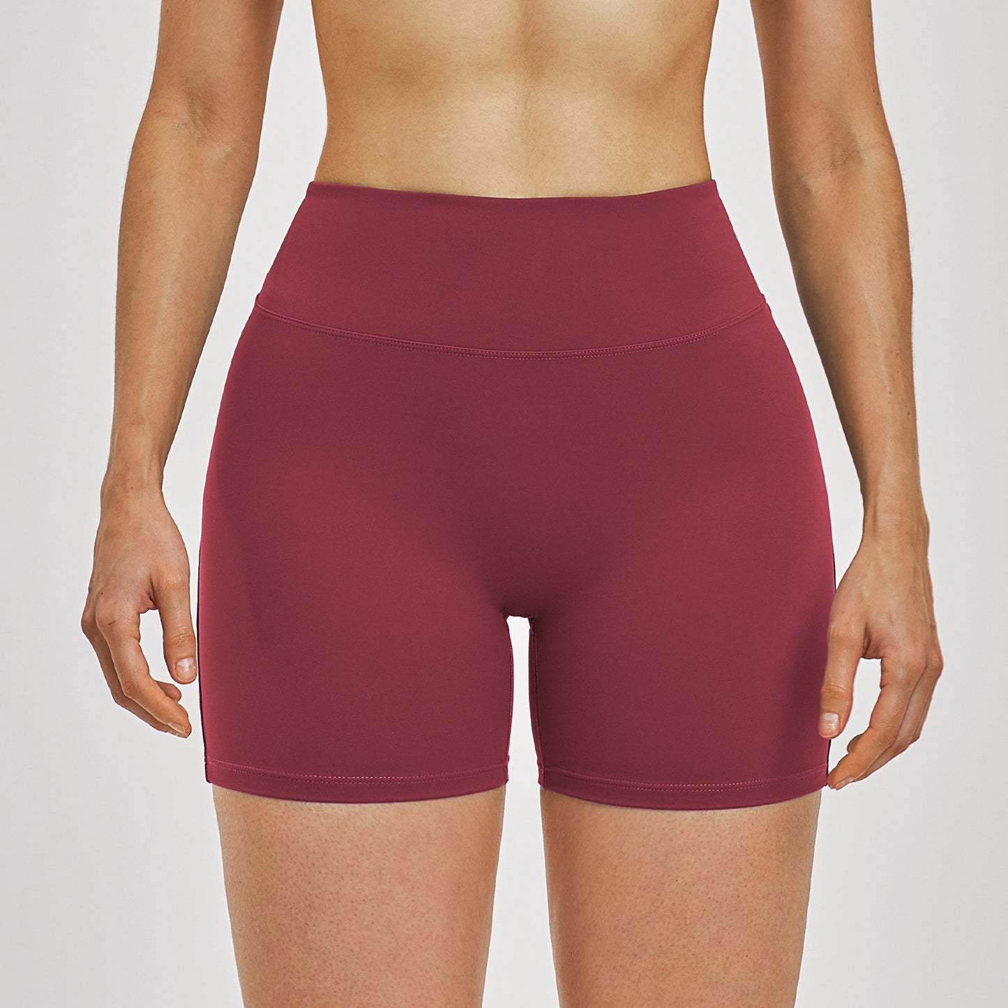 fouregg Pantalones Cortos de Yoga Cepillados de Cintura Alta con Efecto Push-Up para Gimnasio #2546