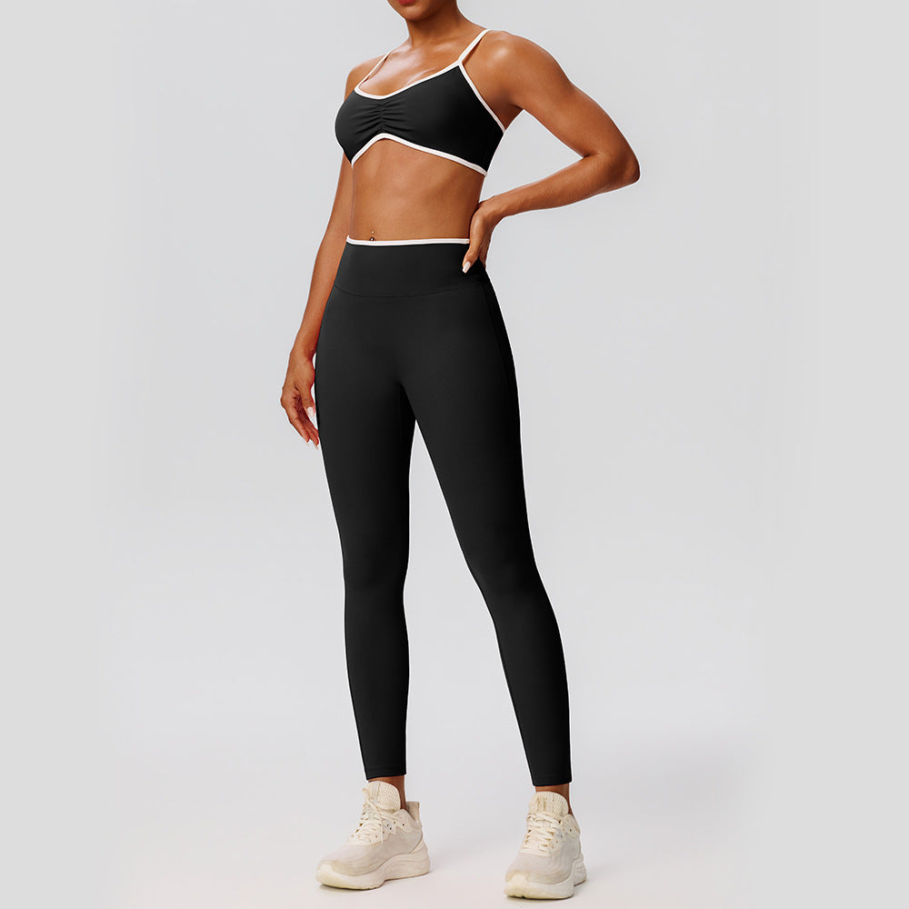 Custom Private Label 52745+52347 Color Block Yoga Set | Wholesale | fouregg