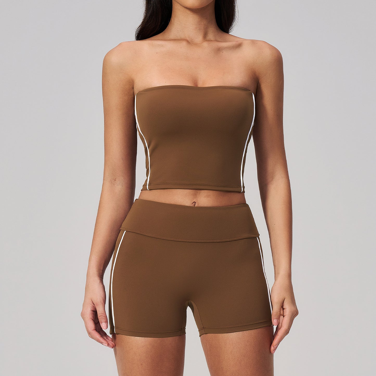 Wholesale 4539 High Elasticity Quick-Dry Gym Set | Peach Butt Lift Workout Suit | Bulk | fouregg