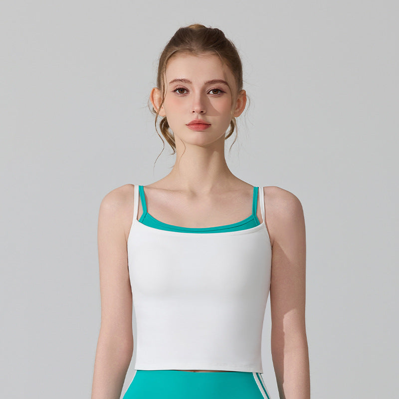 OEM Women's Two-in-One Breathable Fitness Training Tank Top | Custom Logo
