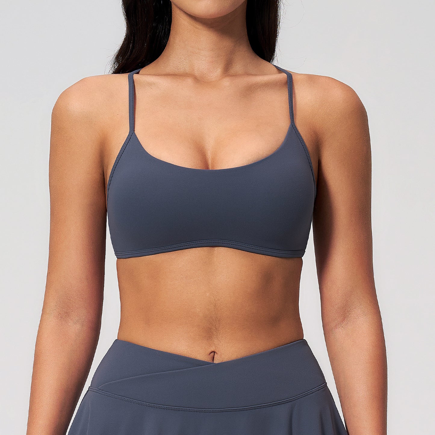 Wholesale 2135 Yoga Bra | Low MOQ Custom Logo | Criss-Cross Back Activewear | fouregg