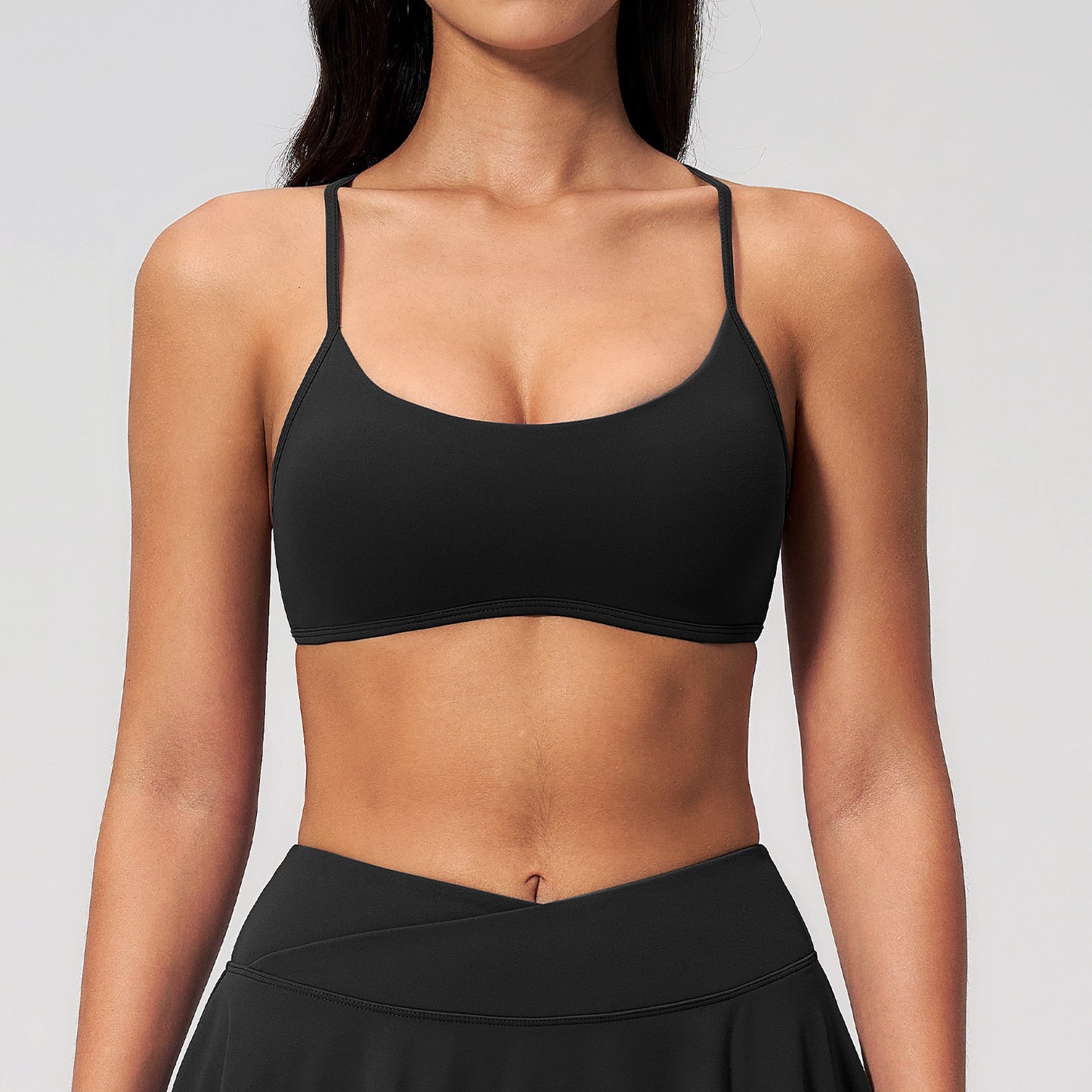 Wholesale 2135 Yoga Bra | Low MOQ Custom Logo | Criss-Cross Back Activewear | fouregg