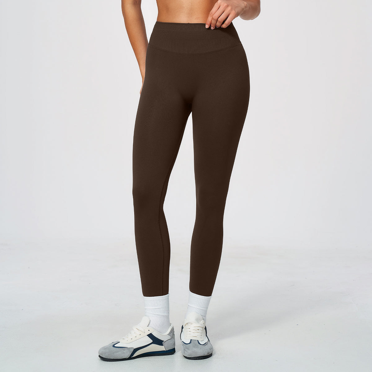 Wholesale Seamless High-Waisted Yoga Leggings | Bulk Activewear Pants 5112 | fouregg