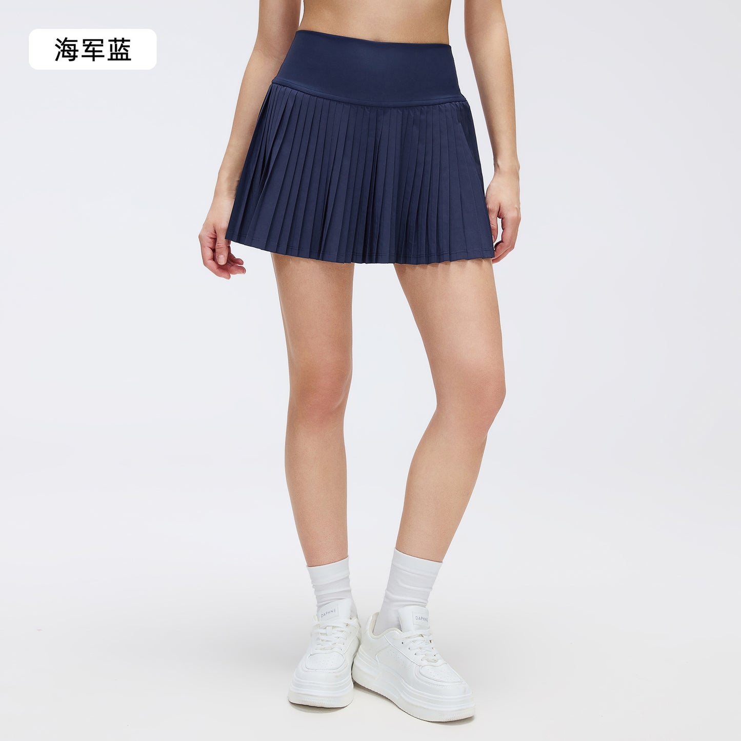 01/2025 Summer high waist belly pocket tennis skirt women's quick-drying anti-exposure fitness shorts DK383