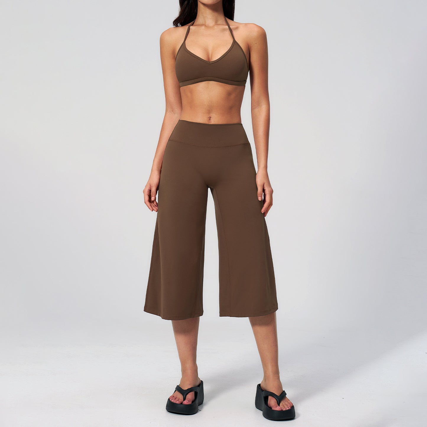 Wholesale Premium Yoga Set | High-Waist Biker Shorts Outfit 5555 | fouregg