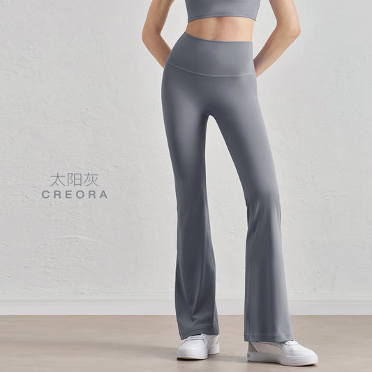 03/2024 Yoga pants strict selection of yoga clothes exercise fitness Yoga pants Pilates naked sense bell-bottom pants women summer