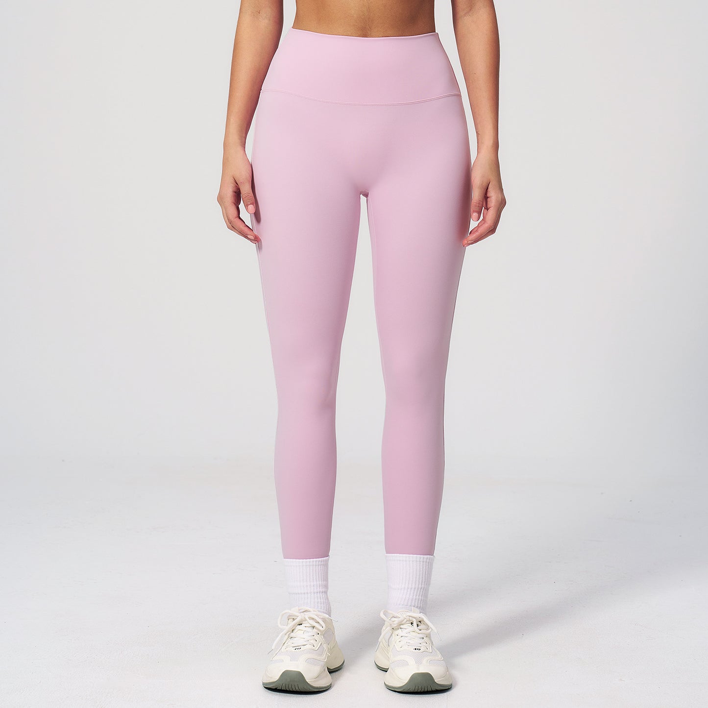 08/2025 Contrast color sanded yoga pants high waist tight pants outdoor cycling running sports fitness pants 2036