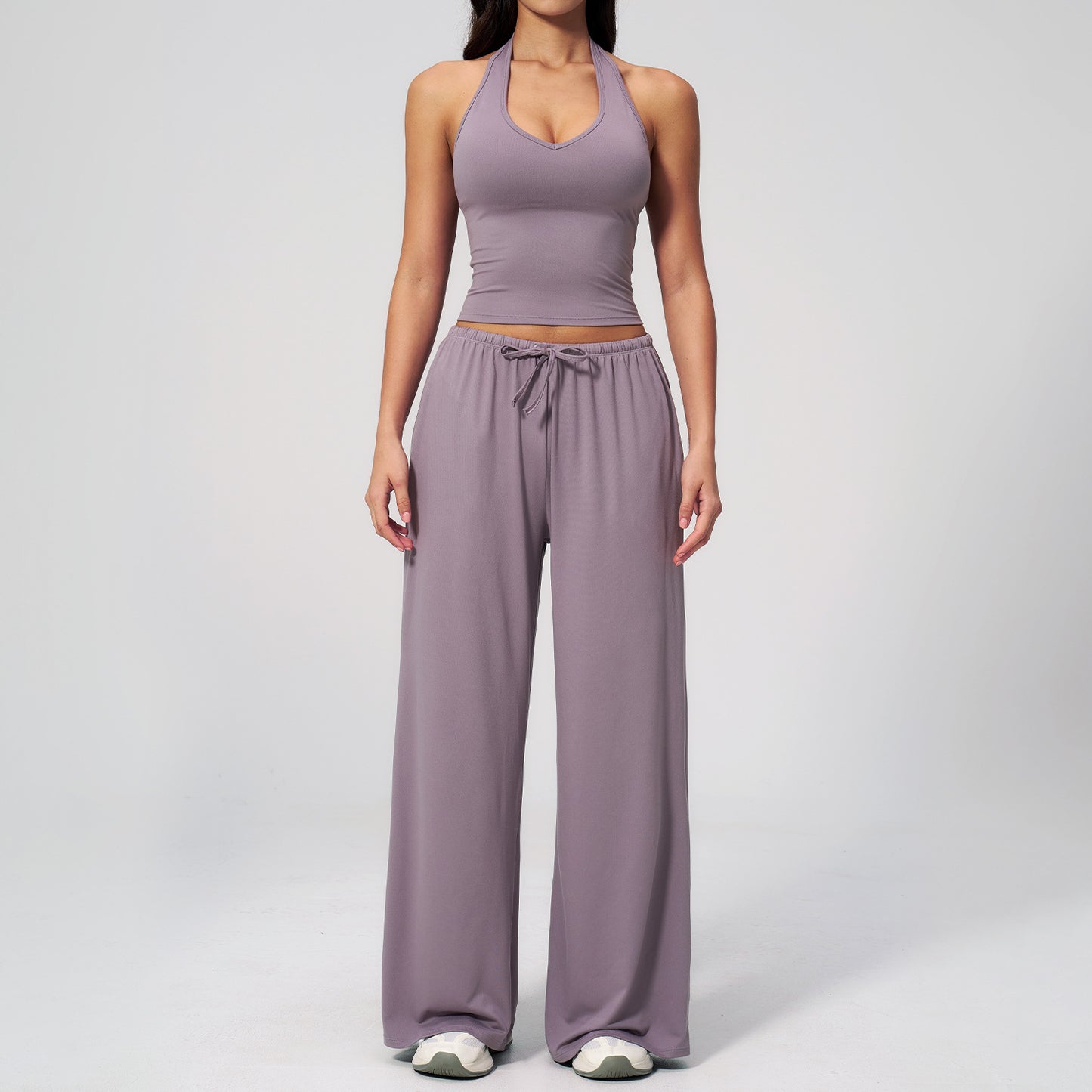 09/2025 Traje de yoga lijado de secado rápido con tirantes cruzados de espalda bonita, traje deportivo casual de running y fitness para mujer 3058