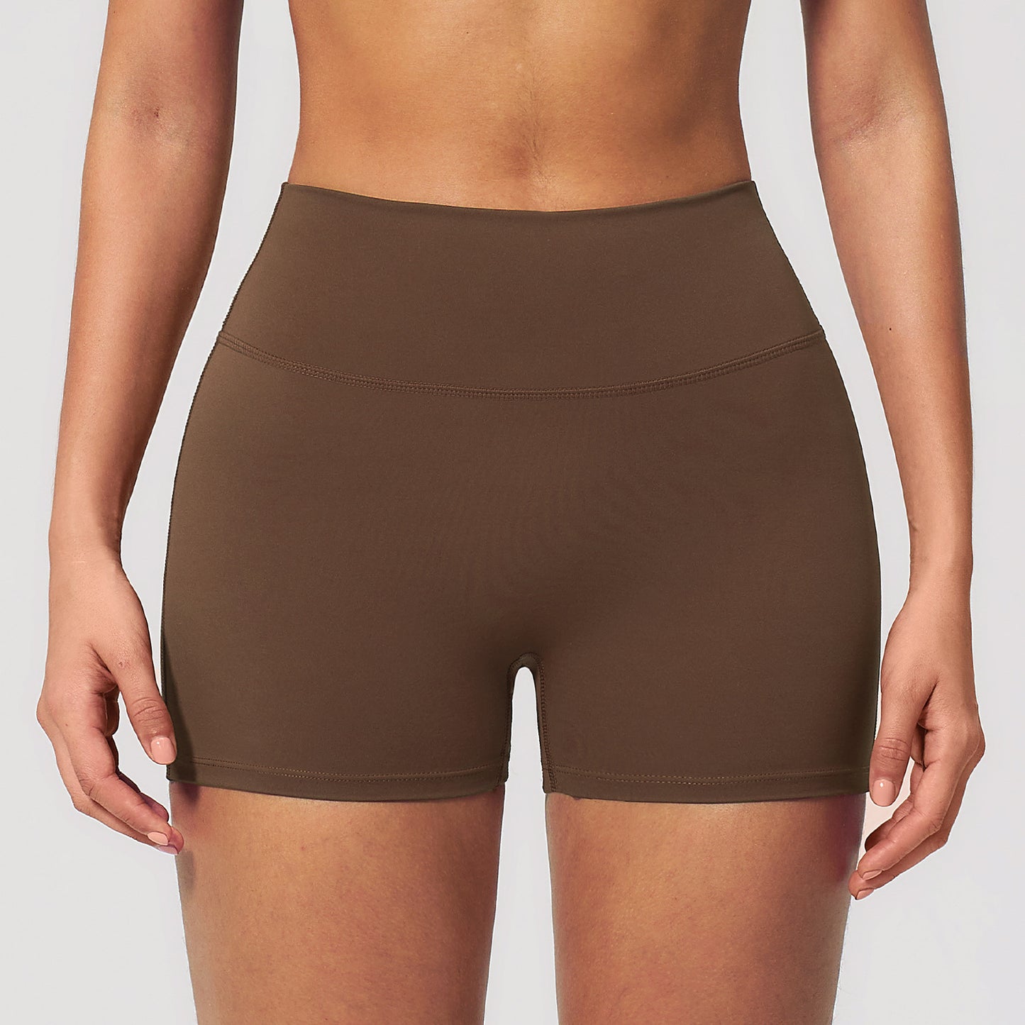 Wholesale Brushed Yoga Shorts | Butt-Lift Naked-Feel Gym Trunks 5555 | fouregg