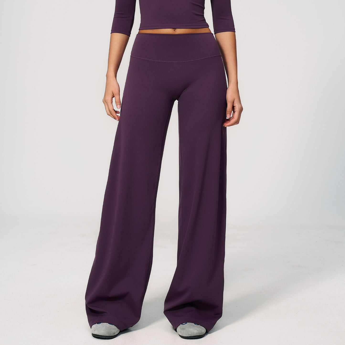 12/2025 Pantalones casuales de mujer de pierna ancha, cepillados, adelgazantes, adecuados para correr al aire libre y hacer deporte, pantalones de pierna ancha para mujer, 5529