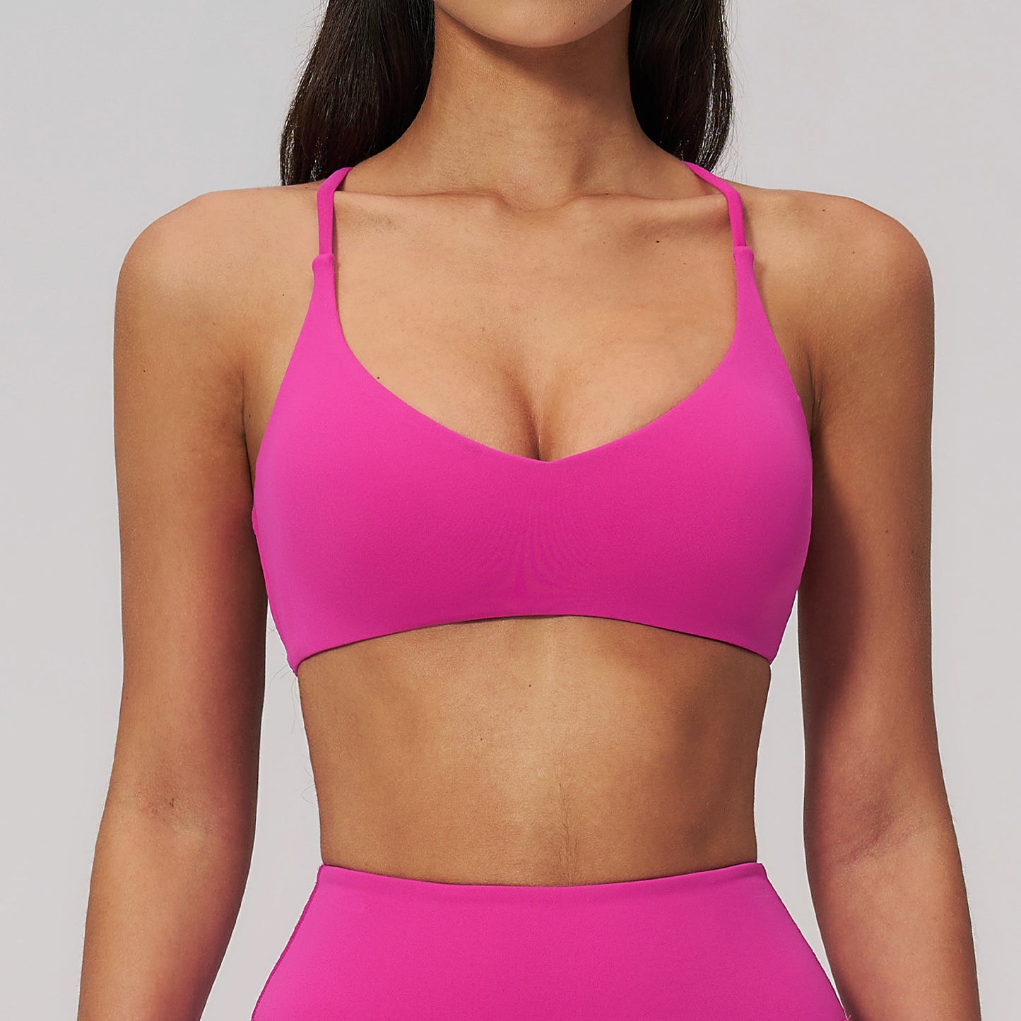 06/2025 Cloud sense yoga bra quick-drying cross beautiful back high-intensity fitness wear leisure running sports underwear 3091