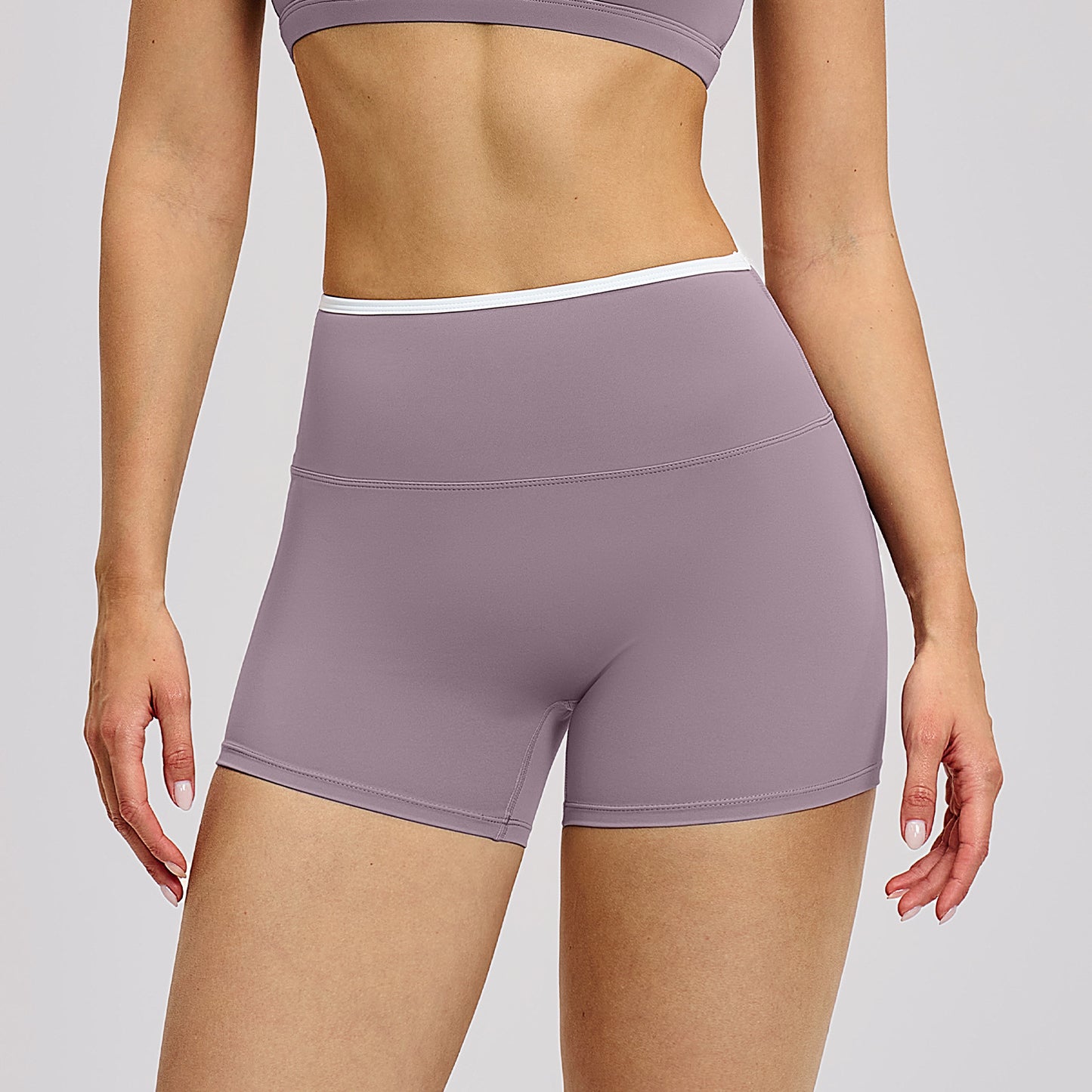 06/2025 Pantalones cortos de yoga ajustados de cintura alta de secado rápido, pantalones cortos deportivos para correr y hacer ejercicio 9238