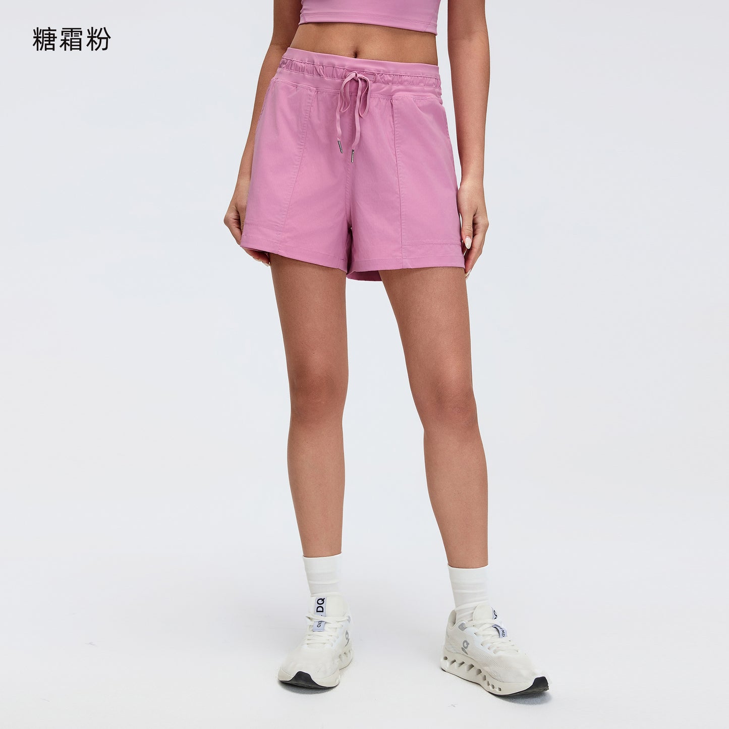 02/2025 Summer new high waist loose casual shorts women ice sense quick drying breathable fitness yoga shorts DSS069